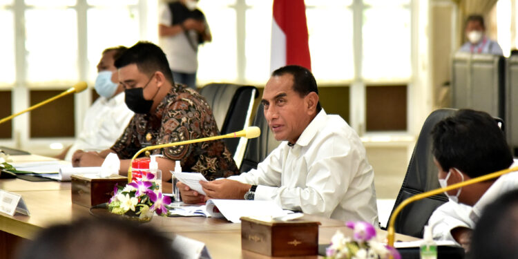 Edy Rahmayadi Dukung Peniadaan Mudik Lebaran 2021 “Pastikan Petugas Bekerja 24 Jam di 73 Posko Penyekatan Mudik”