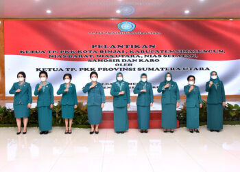 Ketua TP PKK dan Dekranasda Tujuh Kab/Kota di Sumut Dilantik