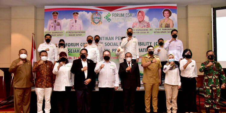 Gubernur Edy Rahmayadi Gandeng Forum CSR Sumut Sinkronkan Program Pemerintah